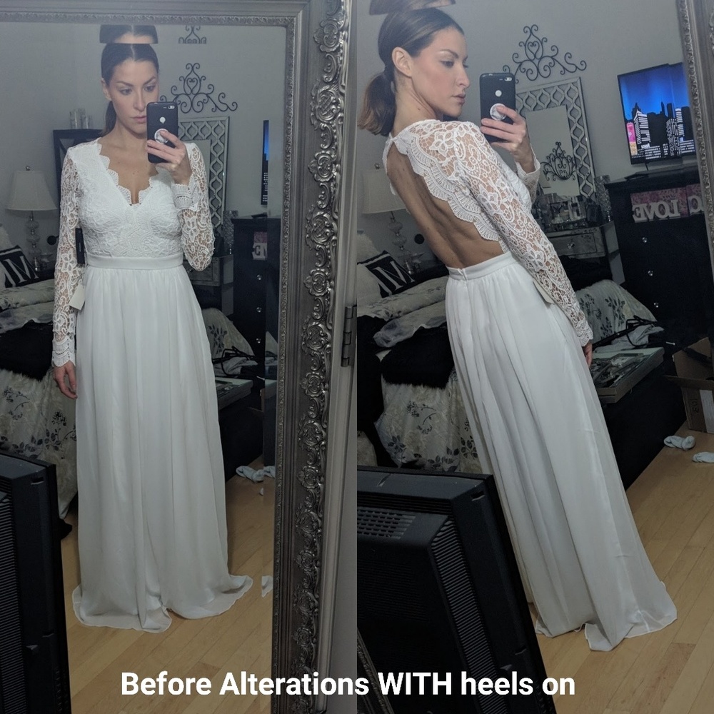 ❌SOLD❌ White Full-Length Dress - Wedding! - Picture 4 of 4